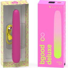 B SWISH - BGOOD INFINITE DELUXE VIBRATORE RICARICABILE IN SILICONE ROSA