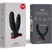 FUN FACTORY - DOPPIO DILDO E MASSAGGIATORE RYDE NERO