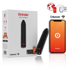 ONINDER - BERLIN BULLET VIBRATOR BLACK 9 MODES 8.5 X 2 CM - FREE APP