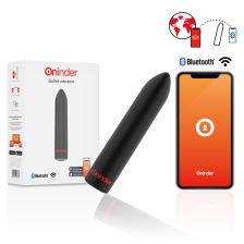 ONINDER - BERLIN VIBRATORE BULLET NERO 9 MODALITÀ 8,5 X 2 CM - APP GRATUITA