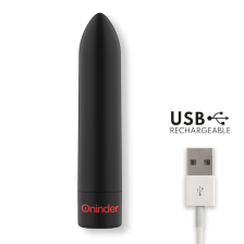 ONINDER - BERLIN VIBRATORE BULLET NERO 9 MODALITÀ 8,5 X 2 CM - APP GRATUITA