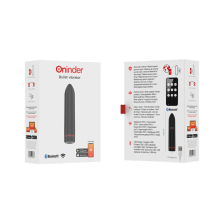 ONINDER - BERLIN BULLET VIBRATOR BLACK 9 MODES 8.5 X 2 CM - FREE APP