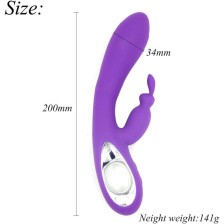 ARMONY - BELLA VIBRATOR RABBIT PULL RING PURPLE