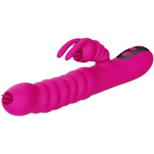 ARMONY - VIBRATOR MULTIFUNCTION RABBIT DOUBLE TONGUE HEAT EFFECT ROSE