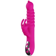 ARMONY - VIBRATOR MULTIFUNCTION RABBIT DOUBLE TONGUE HEAT EFFECT ROSE