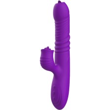 ARMONY - FULLY G SPOT VIBRATOR RABBIT WITH STIMULATING TONGUE HEAT EFFECT PURPLE