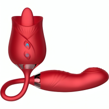 ARMONY - DELIGHT FLOWER VIBRATOR & BUMPING WITH TONGUE RED