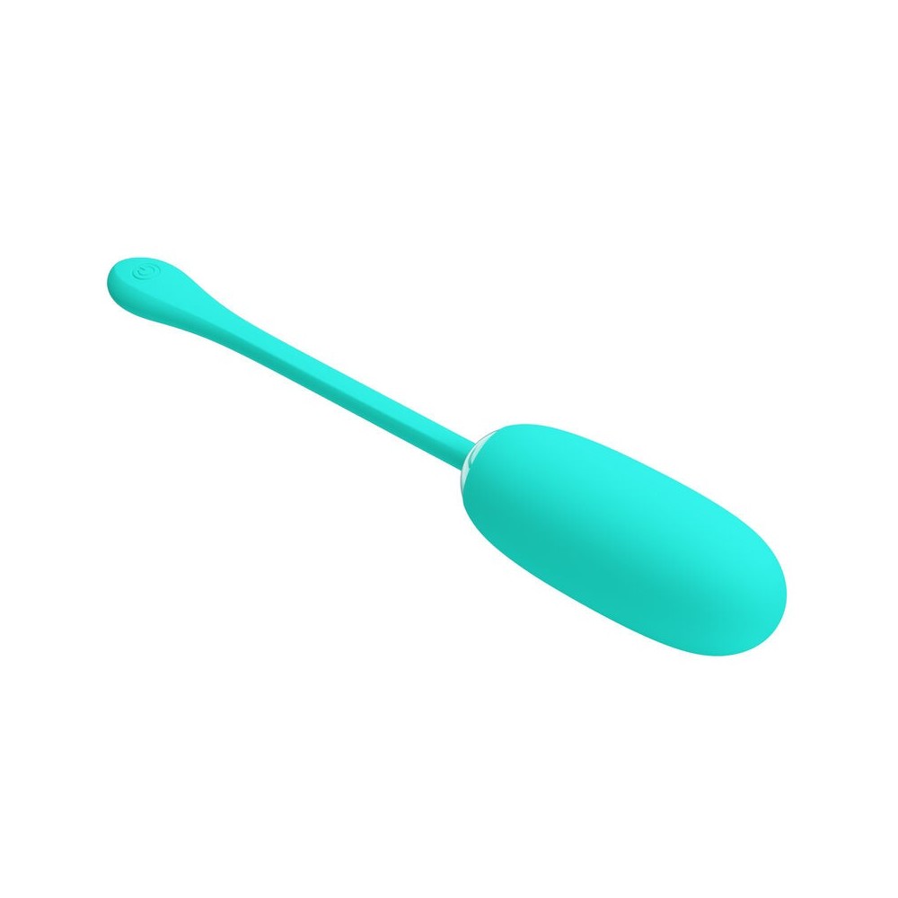 PRETTY LOVE - JULIUS WATERPROOF-RECHARGEABLE VIBRATING EGG AQUA GREEN