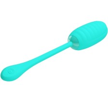 PRETTY LOVE - KIRK RECHARGEABLE VIBRATING EGG AQUA GREEN