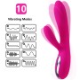 ARMONY - VIBRATEUR & STIMULATEUR FLEXIBLE EFFET CHALEUR FUCHSIA