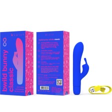 B SWISH - BWILD BUNNY INFINITE CLASSIC RECARREGVEL VIBRADOR AZUL SILICONE