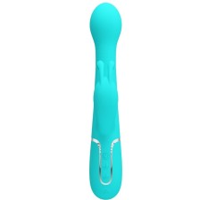 PRETTY LOVE - VIBRADOR COELHO DEJON 3 EM 1 MULTIFUNO AQUA VERDE