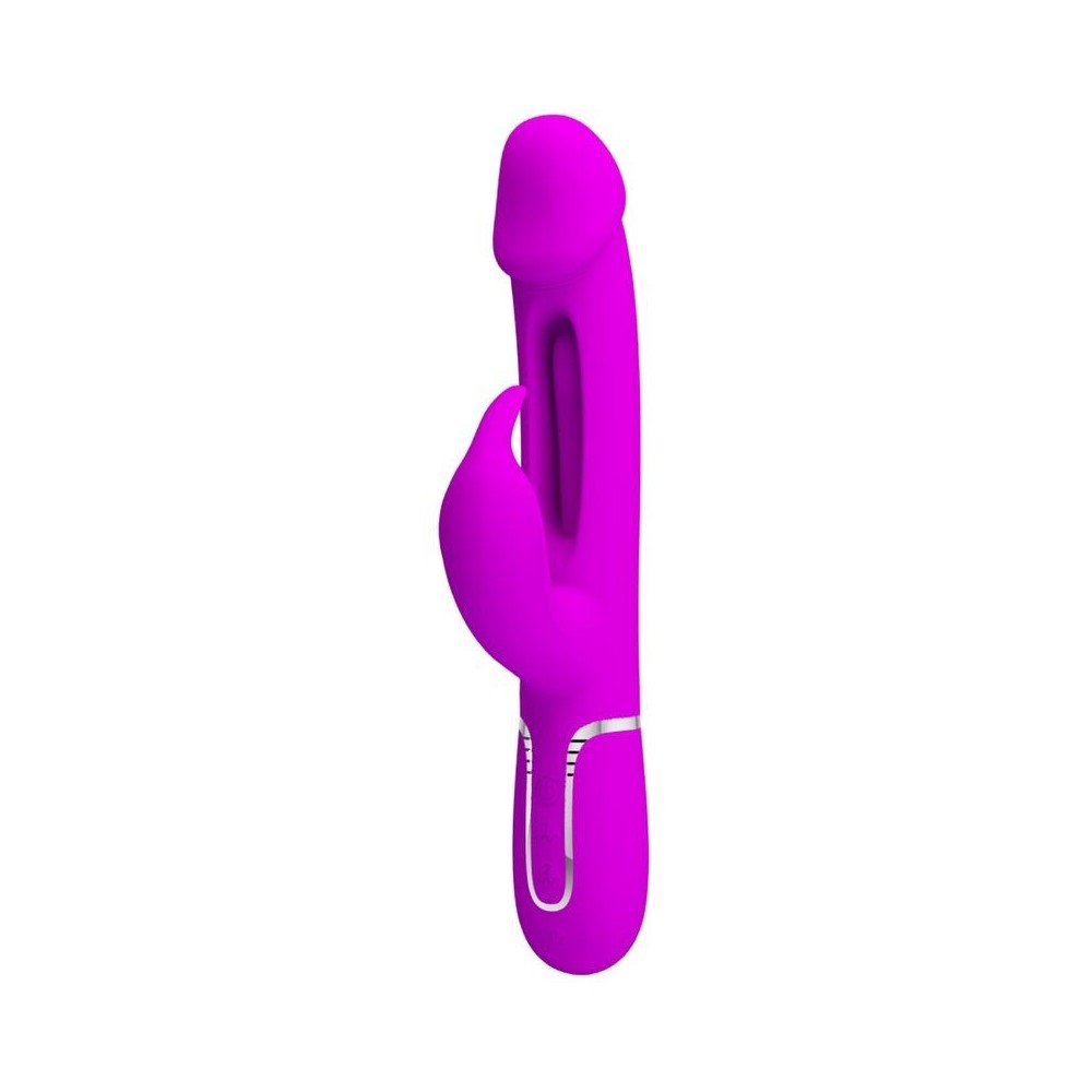 PRETTY LOVE - DEJON RABBIT VIBRATOR 3 IN 1 MULTIFUNKTIONS FUCSIA