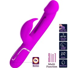 PRETTY LOVE - VIBRATEUR DEJON RABBIT 3 EN 1 MULTIFONCTION FUCSIA