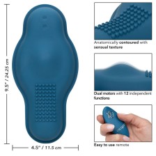 CALEXOTICS - RIDER MASSAGER DOPPELMOTOR FERNBEDIENUNG BLAU