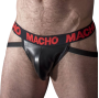 MACHO - MX25RC JOCK RED LEATHER S