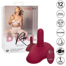 CALEXOTICS - RIDER MASSAGER DOUBLE MOTEUR TÉLÉCOMMANDE ROUGE