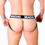 MACHO - MX27GR JOCK GRAY BEIGE LEATHER S