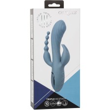 CALEXOTICS - VIBRADOR TRIPLO ECSTASY CINZA