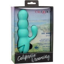 CALEXOTICS - DEL MAR DIVA VIBRATOR RABBIR AQUA GREEN BY CALIFORNIA DREAMING