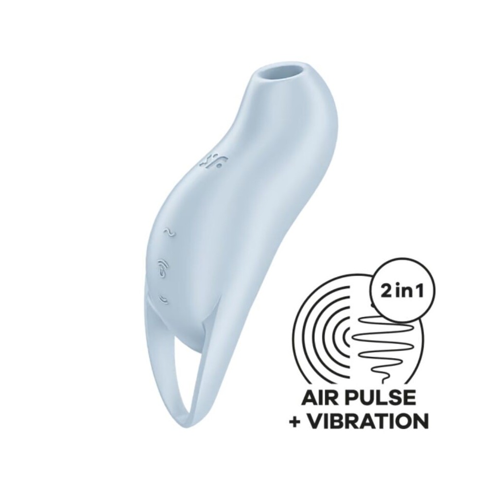 SATISFYER - POCKET PRO 1 CLITORIS STIMULATOR LIGHT BLUE