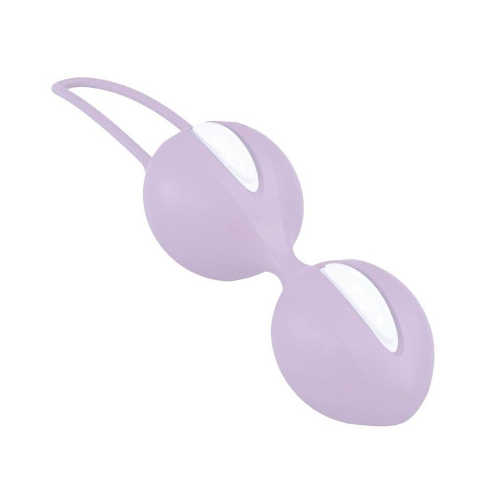 FUN FACTORY - SMARTBALLS DUO BOLAS PÉLVICAS BRANCO / ROXO PASTEL