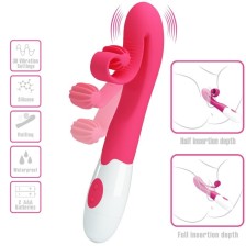 ROMANCE - VIBRADOR E ESTIMULADOR 30 VELOCIDADES COR-DE-ROSA