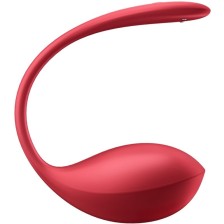 SATISFYER - SHINY PETAL ESTIMULADOR DE CONTROLE REMOTO G POINT VERMELHO APLICATIVO GRATUITO