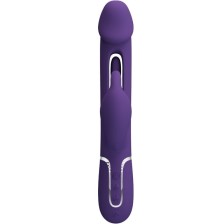 PRETTY LOVE - KAMPAS RABBIT 3 IN 1 MULTIFUNCTION VIBRATOR WITH TONGUE VIOLET