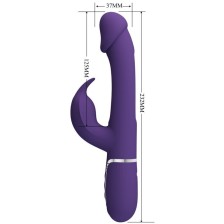 BONITO AMOR - KAMPAS COELHO VIBRADOR MULTIFUNÇÃO 3 EM 1 COM LÍNGUA VIOLETA