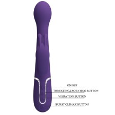 PRETTY LOVE - DEJON VIBRATEUR RABBIT 3 EN 1 MULTIFONCTION VIOLET