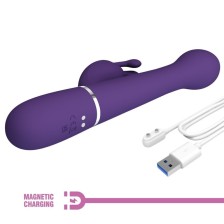 PRETTY LOVE - DEJON RABBIT VIBRATOR 3 IN 1 MULTIFUNCTION PURPLE