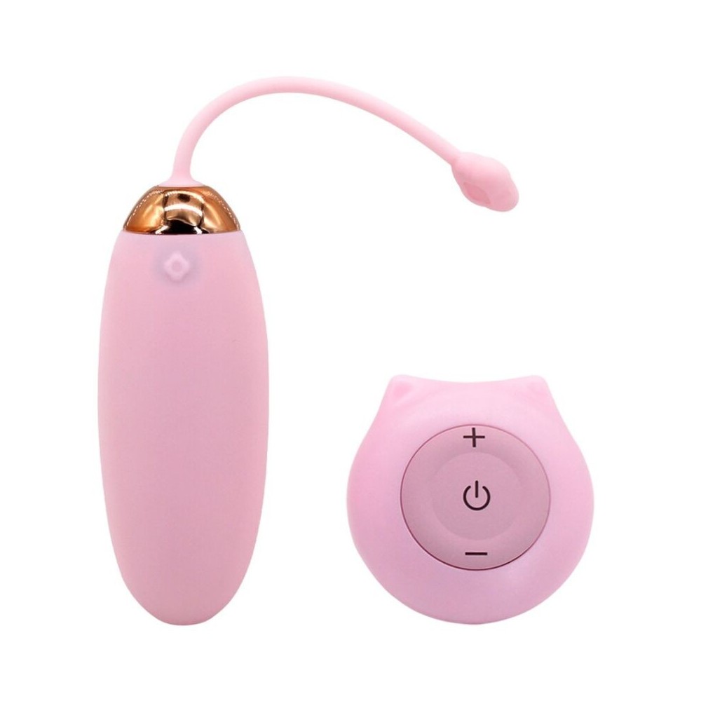 ARMONY - KITTY FUN EGG VIBRADOR CONTROLE REMOTO 10 VIBRAÇÕES ROSA