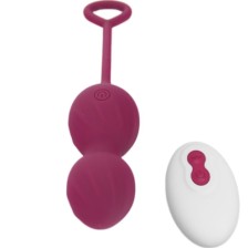 ARMONY - BLOSSOMS VAGINAL DUMBBELL VIBRATION REMOTE CONTROL 10 VIBRATIONS DARK RED