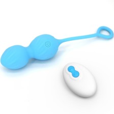 ARMONY - BLOSSOMS VAGINAL DUMBBELL VIBRATION REMOTE CONTROL 10 VIBRATIONS BLUE