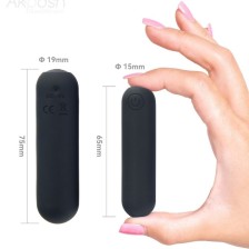 ARMONY -SPLASH HEHE VIBRATOR BULLET SILICONE 10 VIBRATIONS 65 X 15 CM BLACK