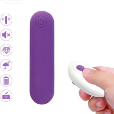 ARMONY - SPLASH JOLINE VIBRADOR BALA SILICONE CONTROLE REMOTO 10 VIBRAÇÕES 65 X 15 CM ROXO