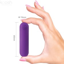 ARMONY - SPLASH JOLINE VIBRATEUR BULLET TÉLÉCOMMANDE EN SILICONE 10 VIBRATIONS 65 X 15 CM VIOLET