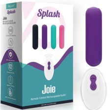 ARMONY - SPLASH JOIE VIBRADOR BULLET SILICONE CONTROLE REMOTO 10 VIBRAÇÕES 75 X 19 CM ROXO