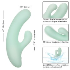 CALEXOTICS - PACIFICA FIJI VIBRATOR & ESTIMULATOR G-PUNKT 10 VIBRATIONEN AQUA