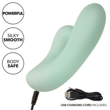 CALEXOTICS - PACIFICA FIJI VIBRADOR E ESTIMULADOR PONTO G 10 VIBRAÇÕES AQUA