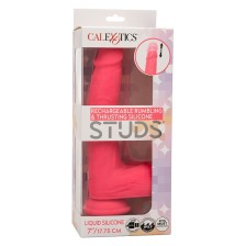 CALEXOTICS - STUDS VIBRADOR REALISTA 10 VIBRAÇÕES ROSA