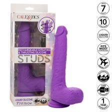 CALEXOTICS - STUDS VIBRATORE RICARICABILE E ROTANTE 10 VIBRAZIONI VIOLA