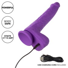 CALEXOTICS - STUDS VIBRADOR ROTATIVO E RECARREGÁVEL 10 VIBRAÇÕES ROXO