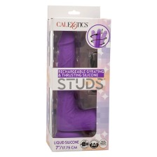 CALEXOTICS - STUDS VIBRATEUR RECHARGEABLE ET ROTATIF 10 VIBRATIONS VIOLET