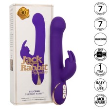 CALEXOTICS - JACK RABBIT VIBRADOR E ESTIMULADOR 7 VIBRAÇÕES E MODO DE SUCÇÕES AZUL