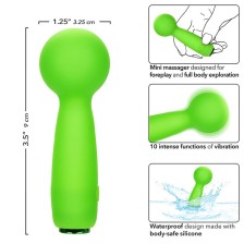 CALEXOTICS - NEON VIBES THE BUBBLY VIBE MINI-MASSAGER 10 VIBRATIONEN GRÜN