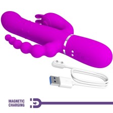 PRETTY LOVE - CAMMY TRIPLE VIBRATOR MULTIFUNKTION 4 IN 1 ROSA