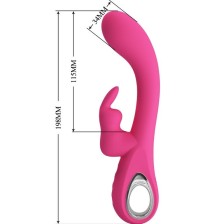 PRETTY LOVE - NOVAK RABBIT VIBRATOR 12 VIBRATIONS PINK