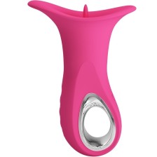 PRETTY LOVE - CLYDE ORAL VIBRATOR VIBRATING TONGUE 12 VIBRATIONS PINK